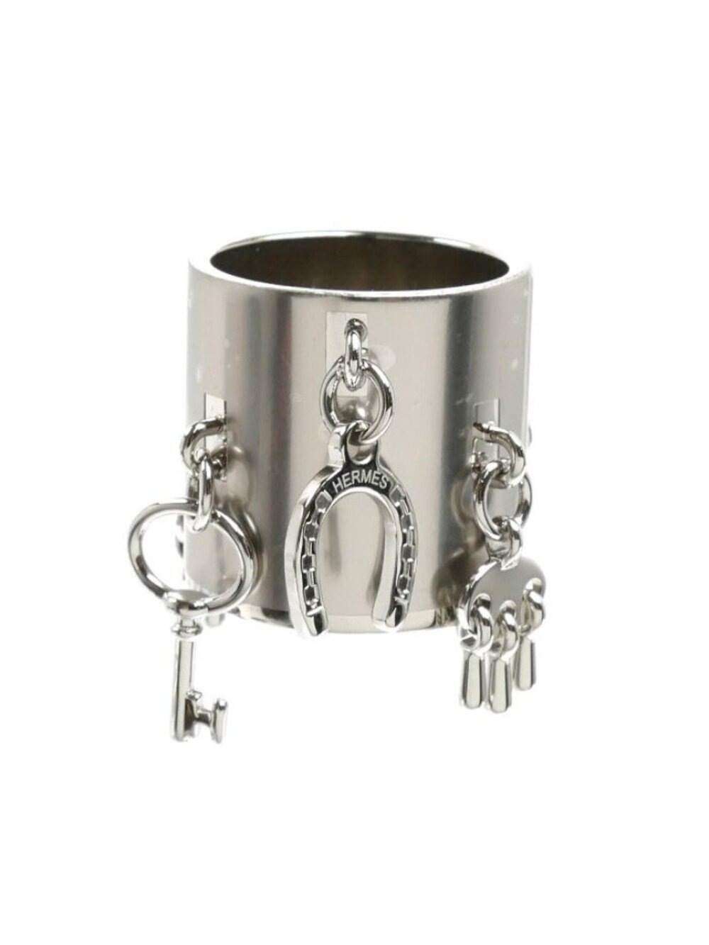 Hermes Metal Charm Scarf Ring 00 Purchased - Picture 2 of 7